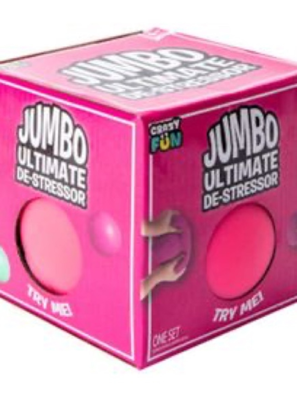 Jumbo Ultimate De-Stressor Stress Ball - Pink